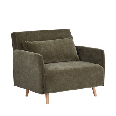 Fauteuil convertible en tissu chenille- BELUSHI DRAWER