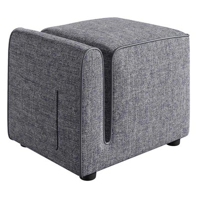 Pouf avec range-magazine Paris HANAH HOME