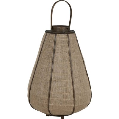 Photophore oriental en jute et bambou esprit naturel RECOLLECTION