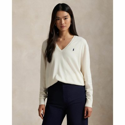 Pull col V en maille fine POLO RALPH LAUREN