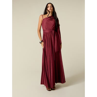 Robe asymétrique plissée OLTRE