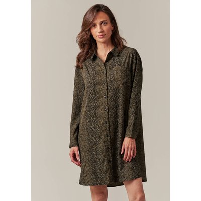 Robe chemise fluide à motif léopard NIRINA DEELUXE