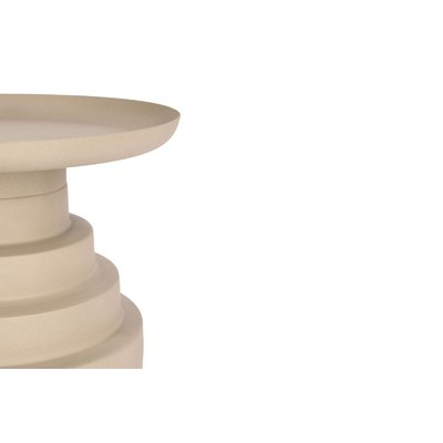 Table basse ronde design en métal coloré D36 - MARLO HELLIN, DEPUIS 1862