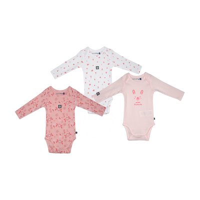 Lot de 3 bodies naïda manches longues bebe SUCRE D'ORGE