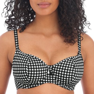 Haut de maillot de bain vichy à armatures CHECK IN FREYA SWIM