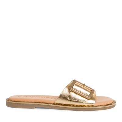 Mules plates en cuir, fabriquées en Europe TAMARIS
