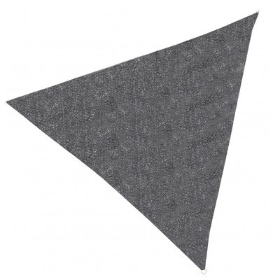 Toile ombrage polyéthylène triangulaire gris 360x360x360cm WADIGA