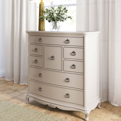 Ivory French-Vintage 8 Drawer Chest WILLIS & GAMBIER