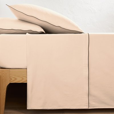 Drap plat satin de coton lavé, Victor uni LA REDOUTE INTERIEURS