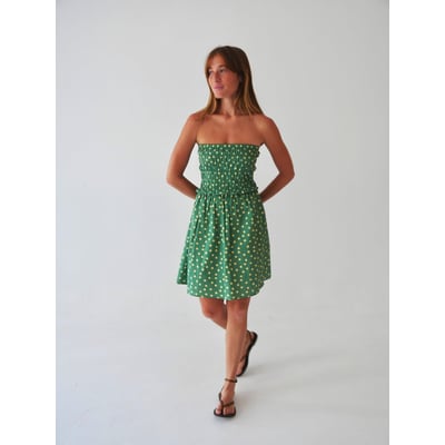 Robe courte bustier à pois EMILY MINDTRAVELER