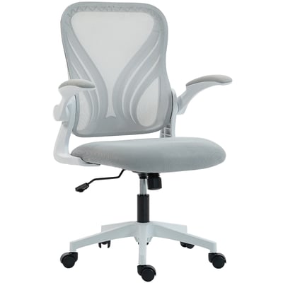 Chaise de bureau Maille (100% polyester) Gris HOMCOM