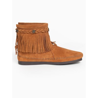 Bottines en cuir suede HI TOP BACK ZIP MINNETONKA