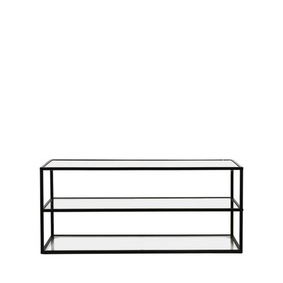 Etagère murale en verre et métal 90x40 cm- ESZENTIAL POMAX