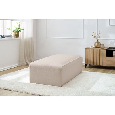Pouf tissu bouclette, MEGEVE BOBOCHIC