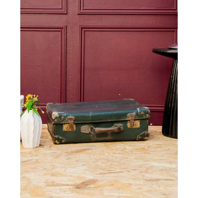 Malle verte cartonnée Lucienne N°172 - Bon état DEBONGOUT