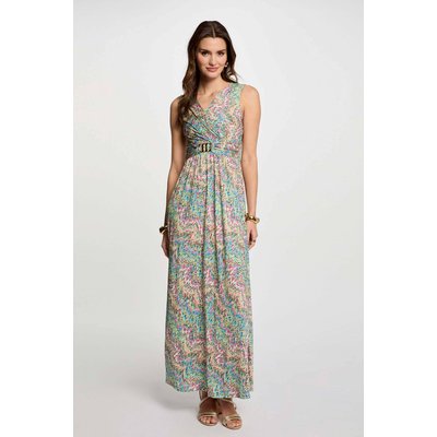 Robe longue droite imprimée MORGAN