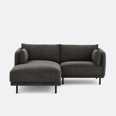 Compacte hoekbank links, stof met structuur Victor LA REDOUTE INTERIEURS