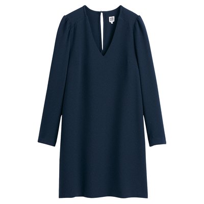 Abito svasato scollo a V, maniche lunghe LA REDOUTE COLLECTIONS