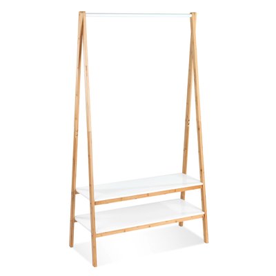 Portant à vêtements en bambou, étagère FINJA WENKO