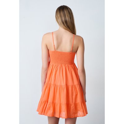 Robe courte en coton fines bretelles SALLY ETAM