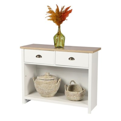 Console  1 étagère et 2 tiroirs VIRGINIA DECORATIE