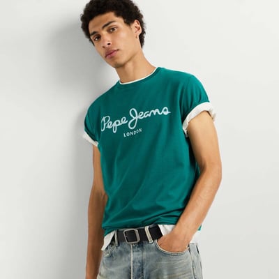 T-Shirt Coupe Slim Avec Logo PEPE JEANS
