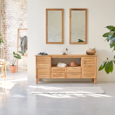Meuble Salle De Bain en Teck massif, SOHO TIKAMOON