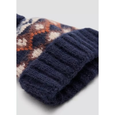 Bonnet jacquard pompon MANGO KIDS