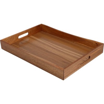 Plateau de service en bois d'acacia 50x35x6cm WADIGA