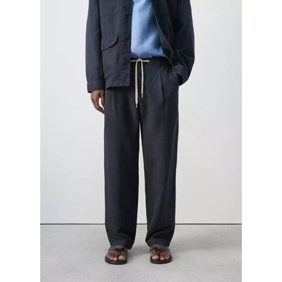 Pantalon lyocell et lin relaxed-fit MANGO MAN