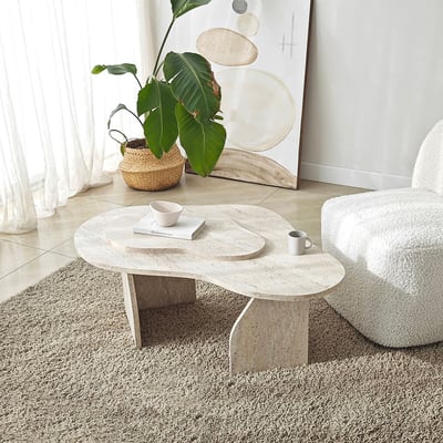 Кофейный столик с кромкой из ПФХ, Melted / Мелтед SO'HOME