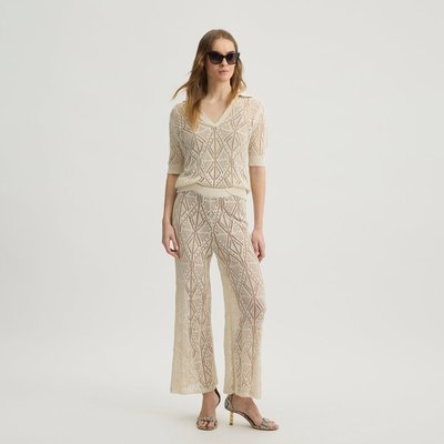 Pantalon en maille crochet LIU JO