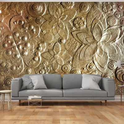 Papier peint intissé panoramique Virtuosity of Gold EDEN