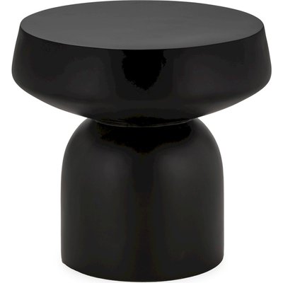 Table d'appoint noire en fibre de pierre design moderne RECOLLECTION