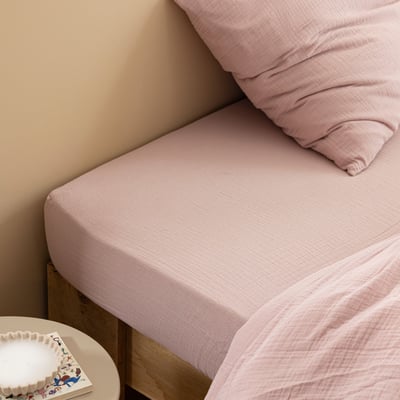 Drap housse gaze de coton NOA - NOA TERRE DE NUIT