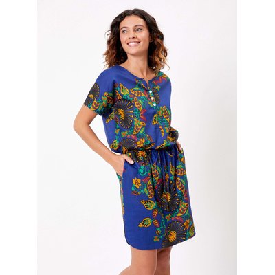 Robe imprimée voile de coton bio ajustable IMELDA LA FIANCÉE