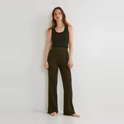 Pantalon en maille en coton cachemire MONOPRIX