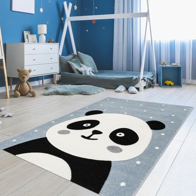 Tapis enfant tissé PANDADOU UN AMOUR DE TAPIS