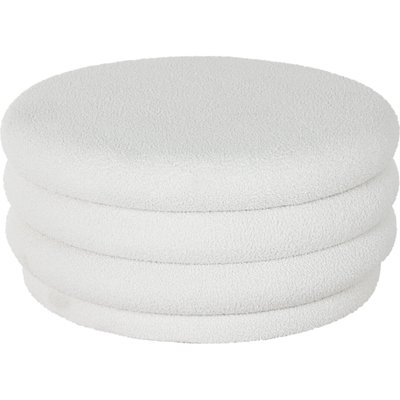 table basse blanche design moderne en polyester style contemporain RECOLLECTION
