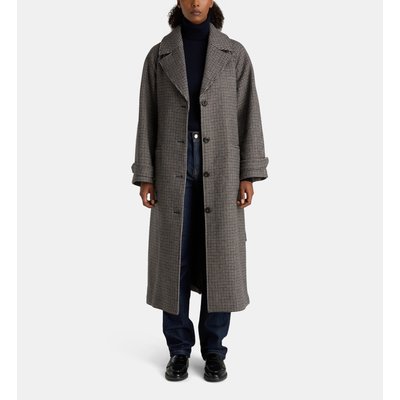 Manteau Long Kangai Laine Mélangée JODHPUR