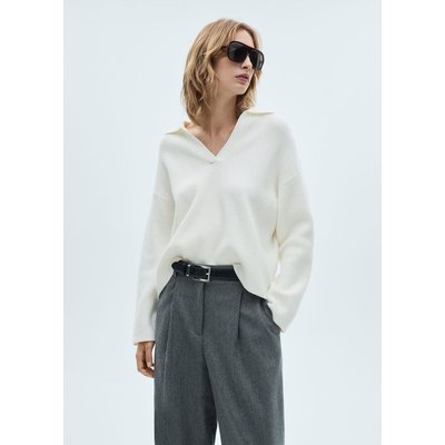Pull-over maille col polo MANGO