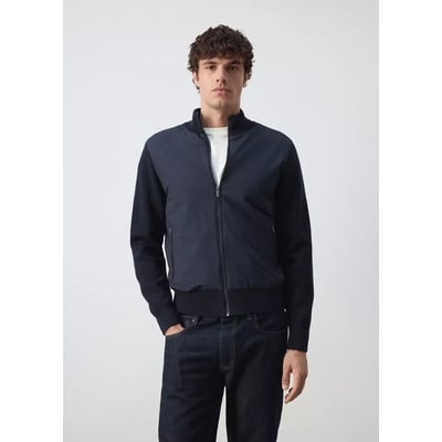 Veste bomber en coton mélangé MANGO MAN