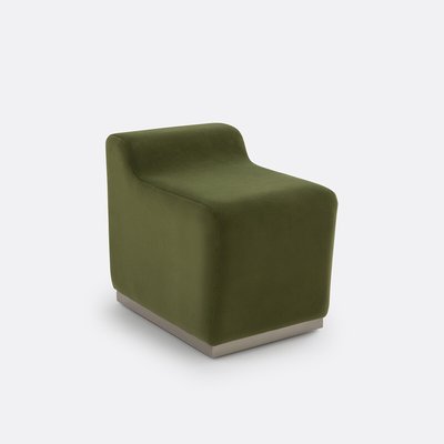 Pouf velours et acier Paco LA REDOUTE INTERIEURS