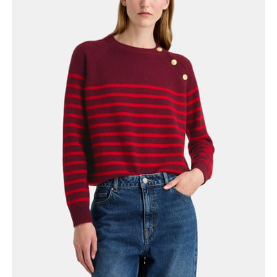 Pull marinière droit fouesnant cachemire GALERIES LAFAYETTE