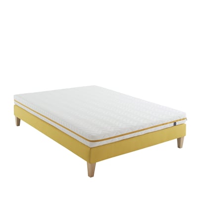 Ensemble matelas mousse, sommier et pieds Aurore 200 SOMEO