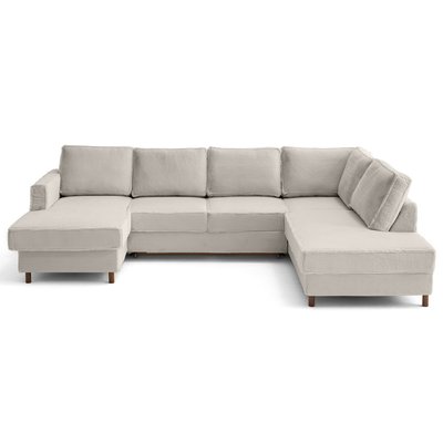 Canapé d'Angle Convertible en velours 7 places - JAKE LISA DESIGN