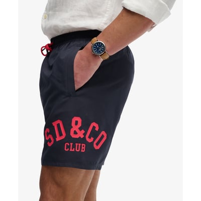 Short de bain 16 pouces Logo Imprimé SUPERDRY