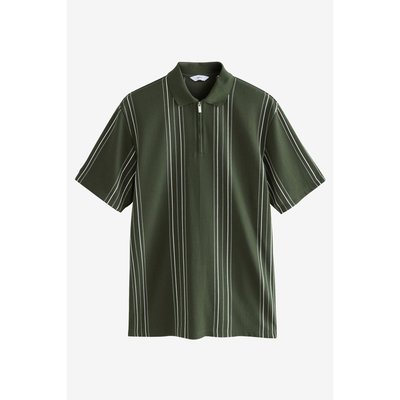 Polo semi-zippé à rayures verticales NEXT
