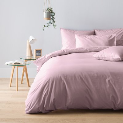 Parure de lit en percale de coton lavé 120 fils- Taies carrées PARIS COTTON & CO