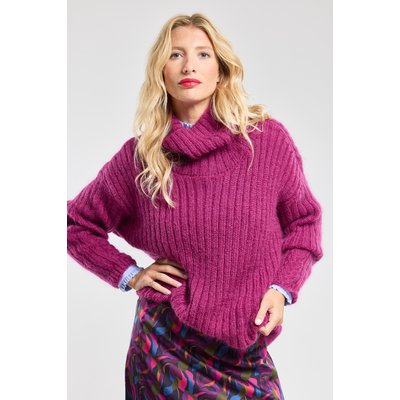 Pull col roulé en mohair et laine GAËTAN TERRE & MER